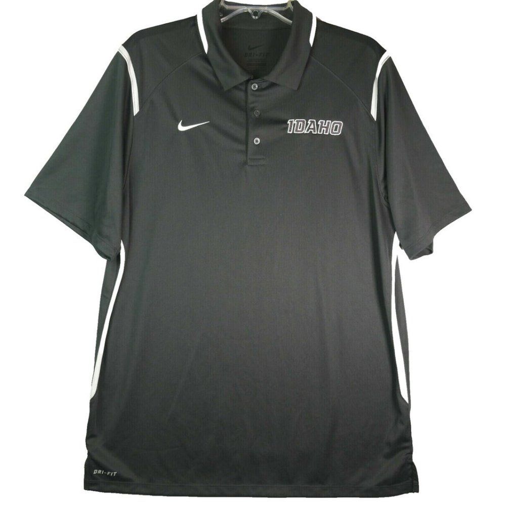 Nike Dri-Fit Mens Size S Short Sleeve Polo Shirt Embroidered Idaho Logo …